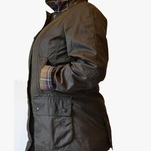 Barbour Women's Classic Beadnell Wax Jacket - Olive, Size 10